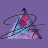 Drop logo on purple background